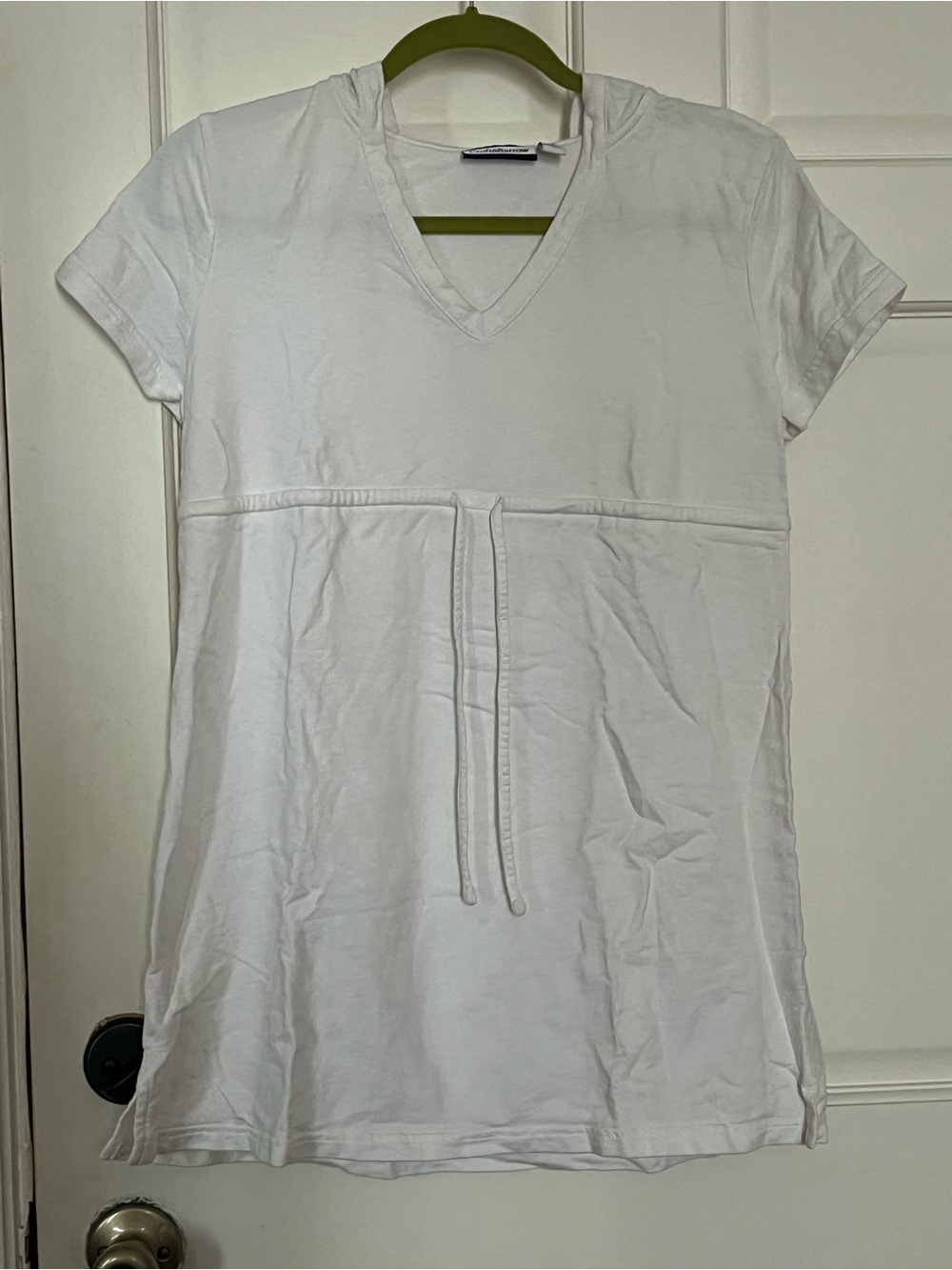 croft & barrow White V-Neck Tunic Top